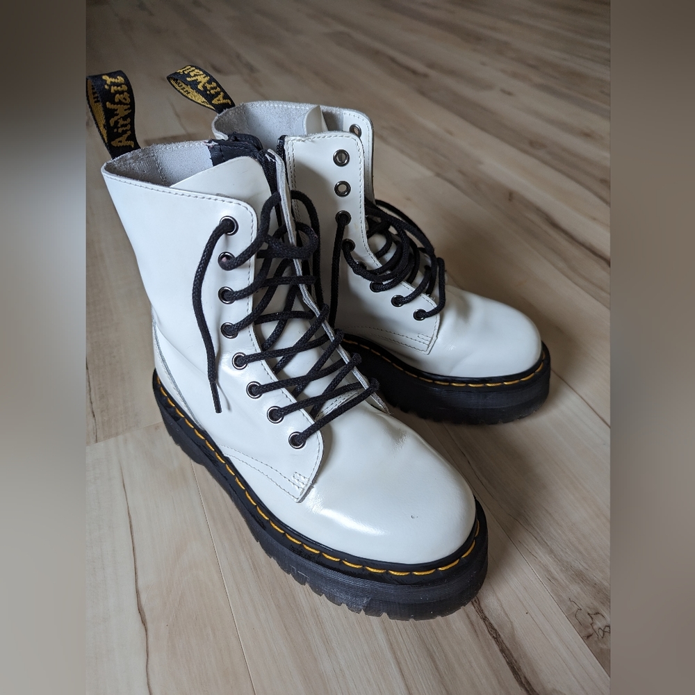 Jadon White Platform Doc Marten w7